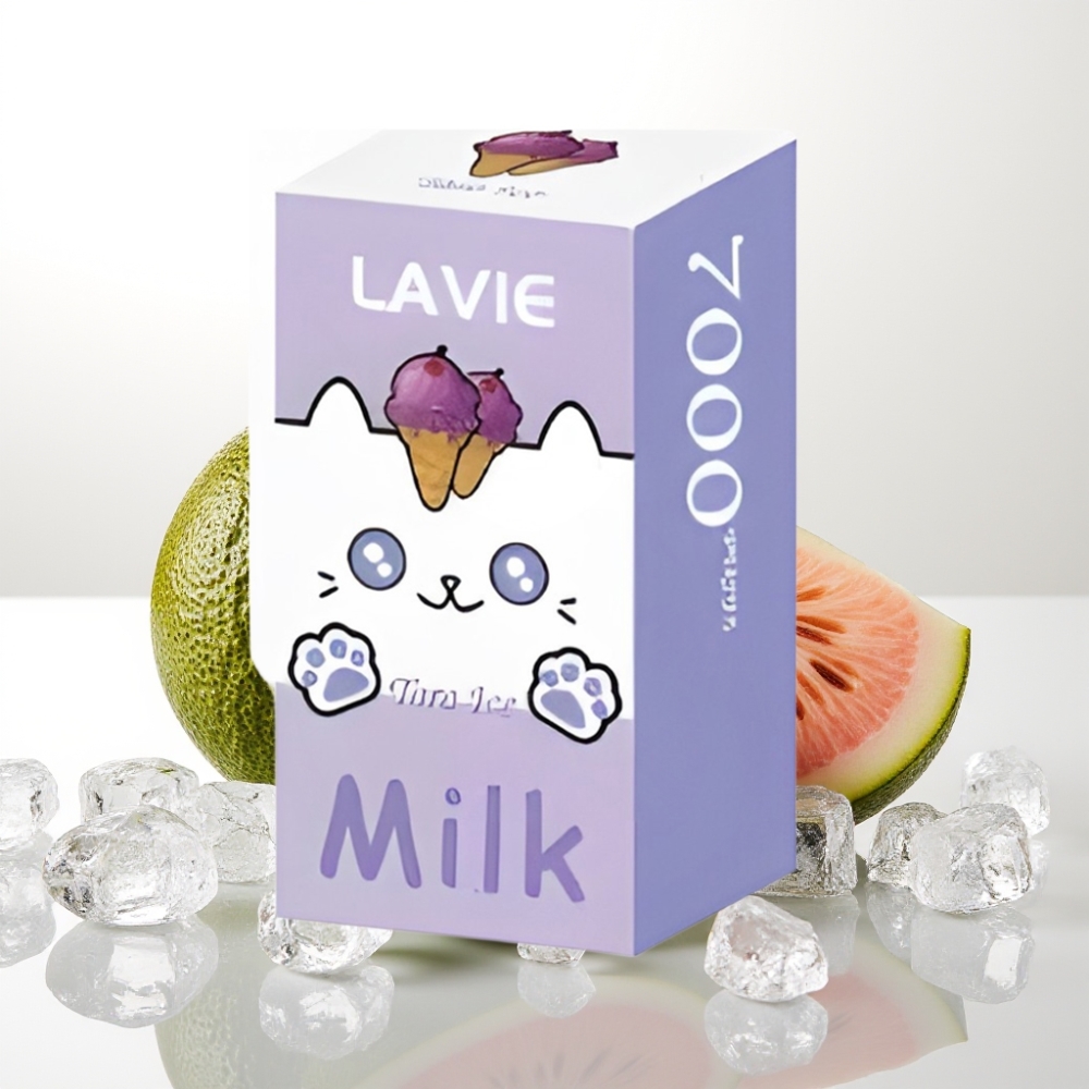 LAVIE Milk 7000 Puffs / 16ML / 600mAh / Type-C Taro led