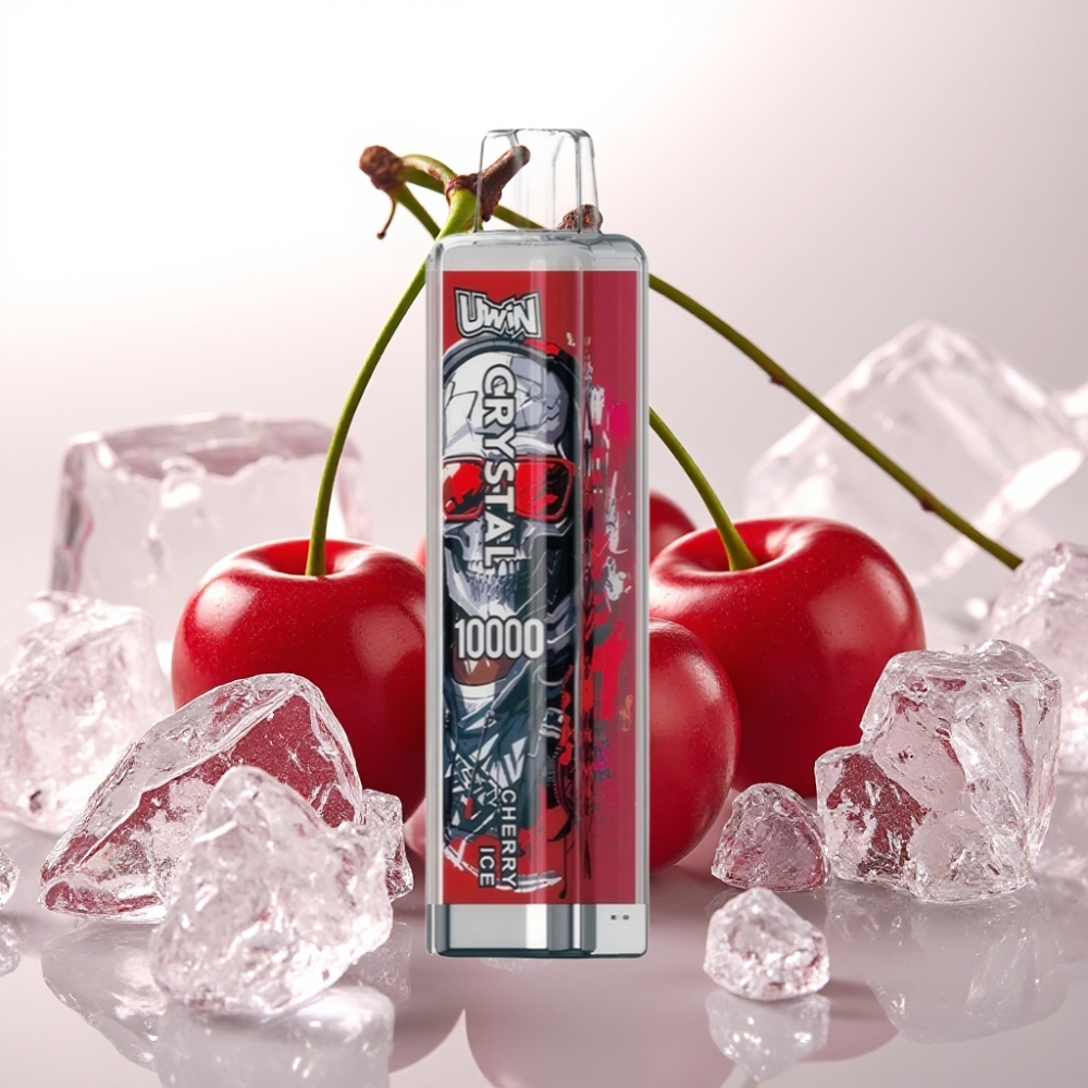 UWIN Crystal 10000 Puffov – 18ml, 0.8 Ohm mrežna tuljava, RGB lučke