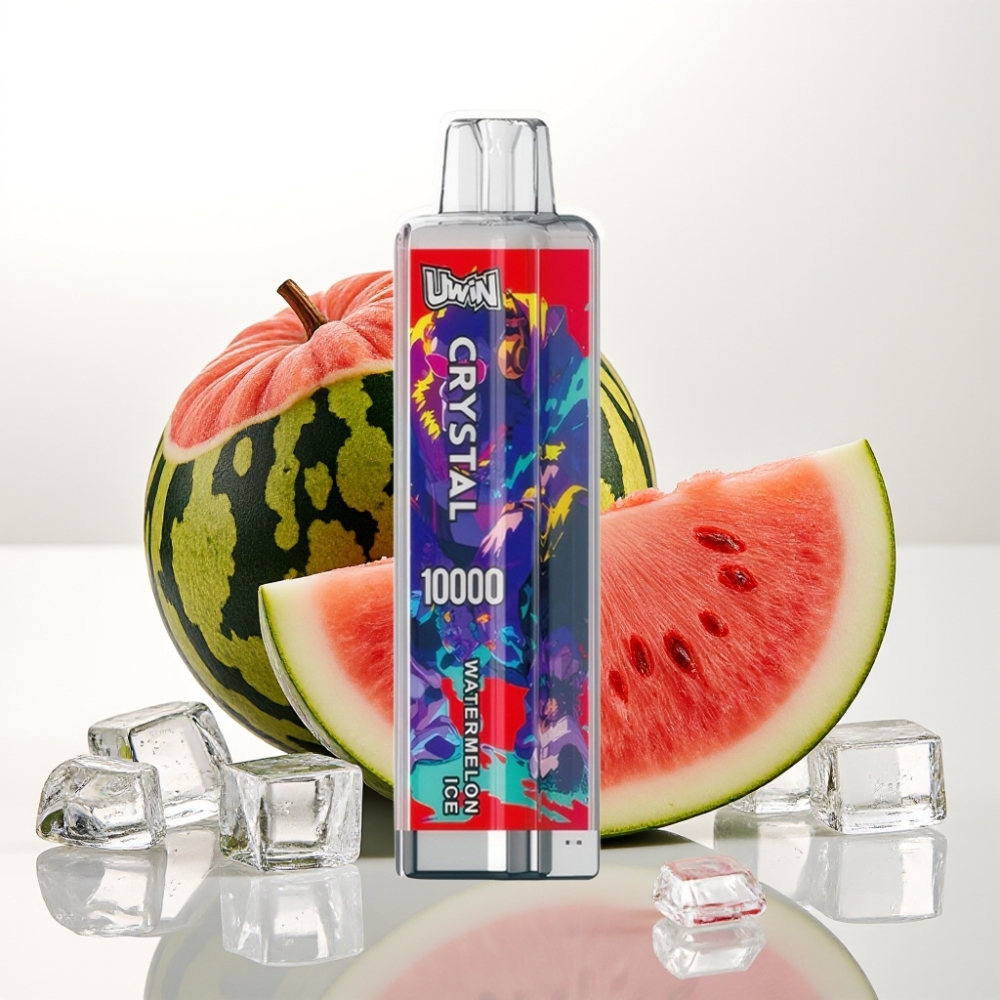 UWIN Crystal 10000 Puffov Moč nikotina - 0%, 2%, 3%, 5% Kapaciteta e-tekočine - 18ml Lubenični led