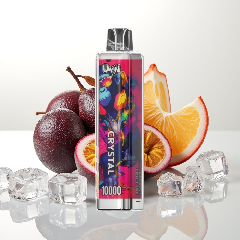 UWIN Crystal 10000 Puffov Moč nikotina - 0%, 2%, 3%, 5% Puffi - Do 10.000 Kapaciteta e-tekočine - 18ml