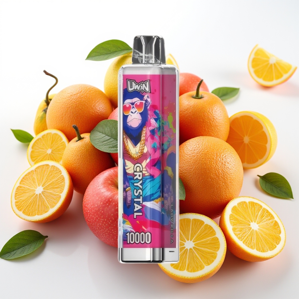 UWIN Crystal 10000 Puffov Možnosti Jakosti Nikotina - 0%, 2%, 3%, 5% Puffi - Do 10.000 puffov Kapaciteta E-tekočine - 18ml Lady Killa