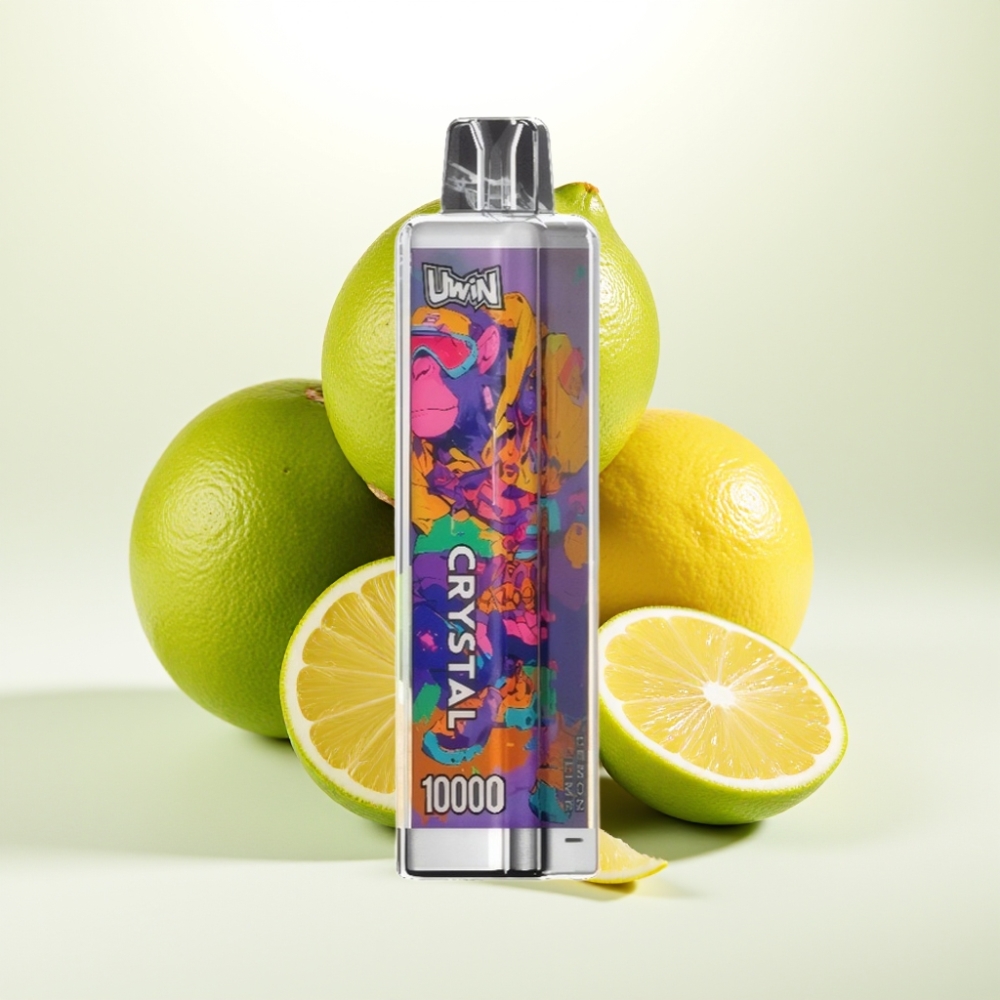 UWIN Crystal 10000 Pufov (0%, 2%, 3%, 5% nikotina, 18ml tekočine, 650mAh baterija, RGB luči)