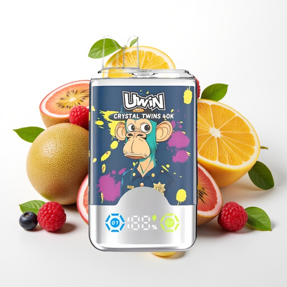 UWIN Crystal Twins 40000 Puffov – Dve Različni Okusi, 32ml, 850mAh, Type-C