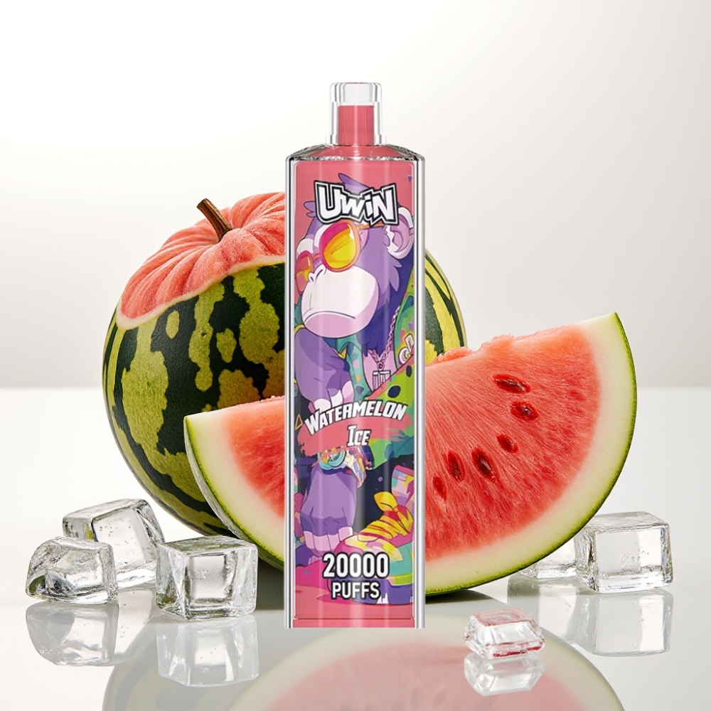Uwin Shisha Hookah Crystal 20000 Puffov, 22ml, 650 mAh, Type-C, Mesh coil Lubenični led