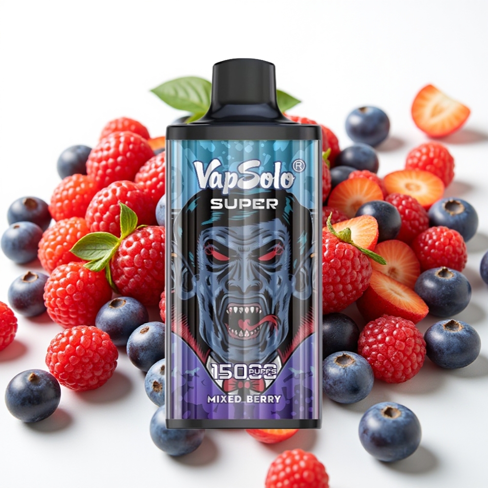 Vapsolo Super 15000 pufov 40ml e-tekočina 20 mg/ml, 50 mg/ml nikotina 850mAh baterija z Mesh coil Type-C polnjenje