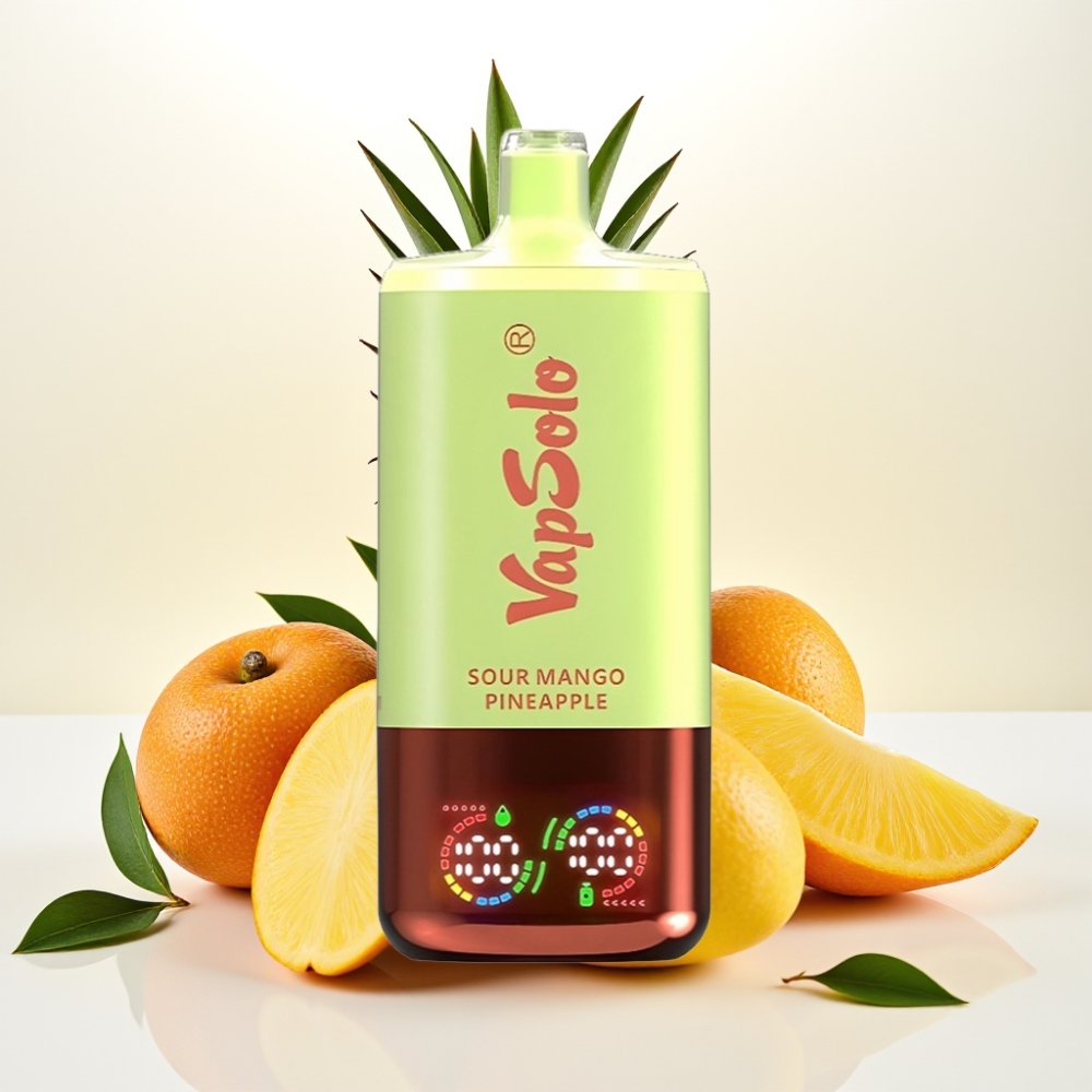 VapSolo Triple 30000 Puffov, 40ml E-Liquid, 3 Rezervoarji, Type-C Polnjenje