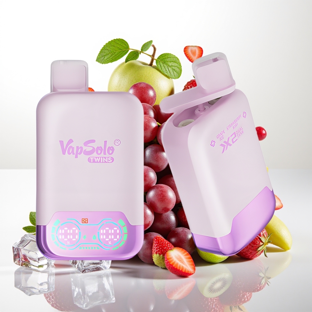 Vapsolo Twins 20000 Puffov 40 ml E-Liquid 20mg/ml, 50mg/ml Nikotina Dvojni rezervoar Type-C Polnjenje