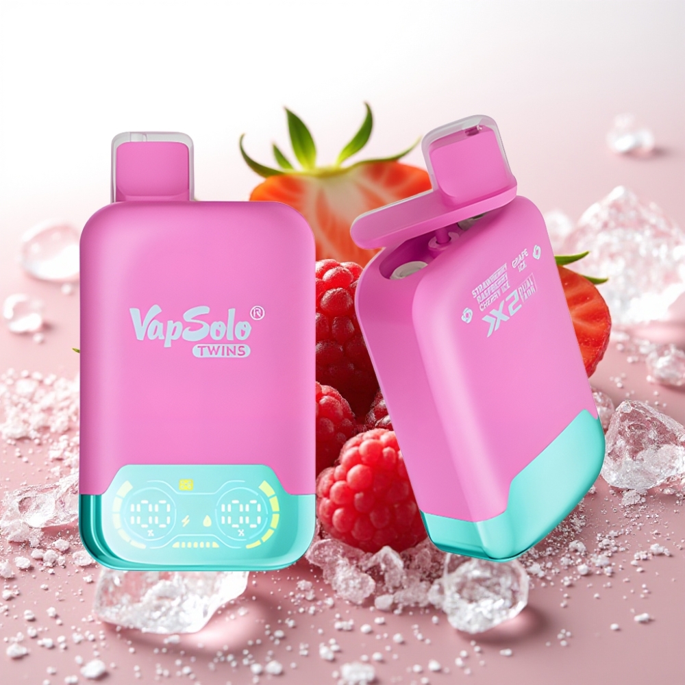 Vapsolo Twins 20000 Puffov 40 ml E-Tekočina 20mg/ml, 50mg/ml Nikotinska Moč 2 Rezervoarja Type-C Polnjenje