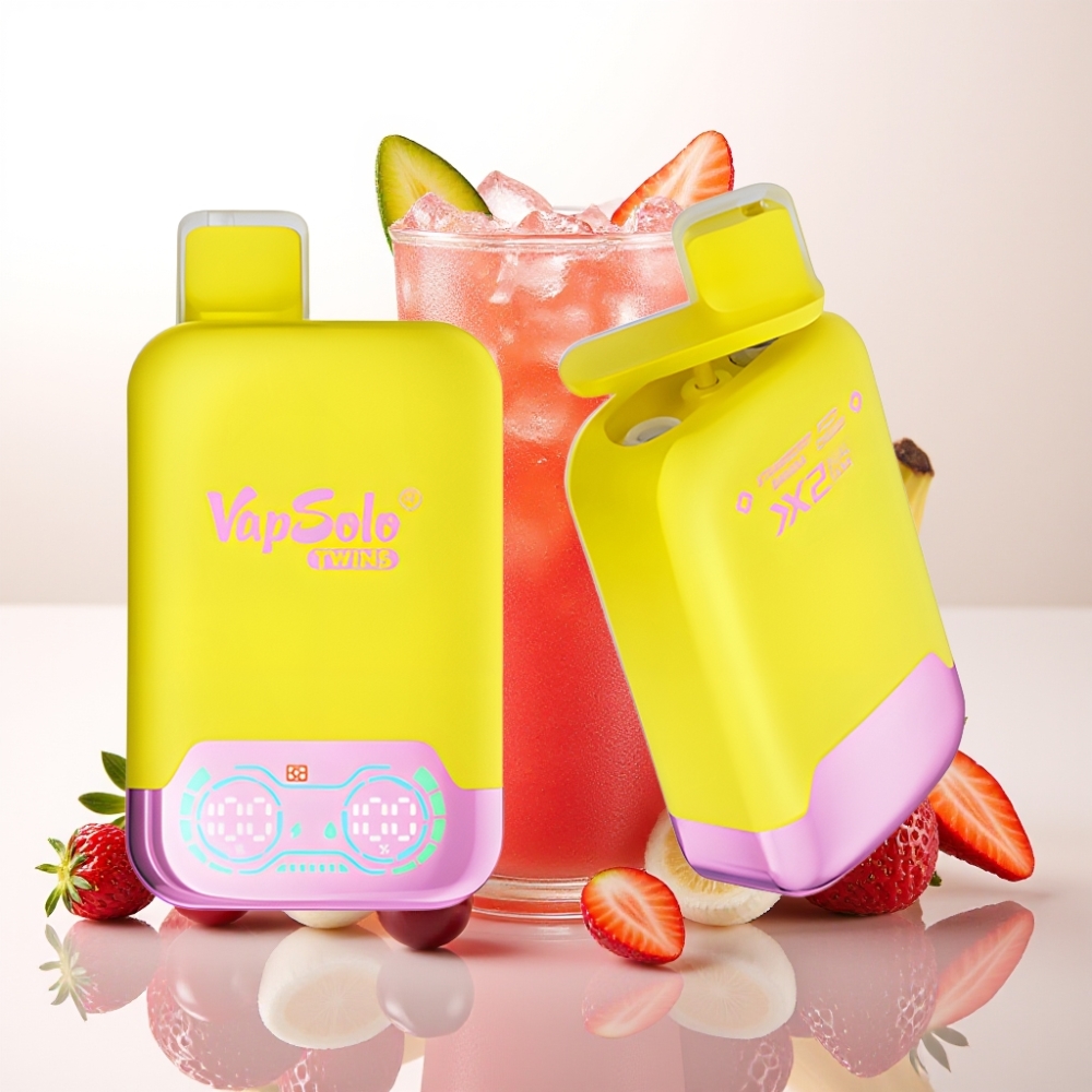 Vapsolo Twins 20000 Puffov E-tekočina - 40 ml Moč nikotina - 20 mg/ml, 50 mg/ml Tank za olje - 2 Polnjenje - Type-C