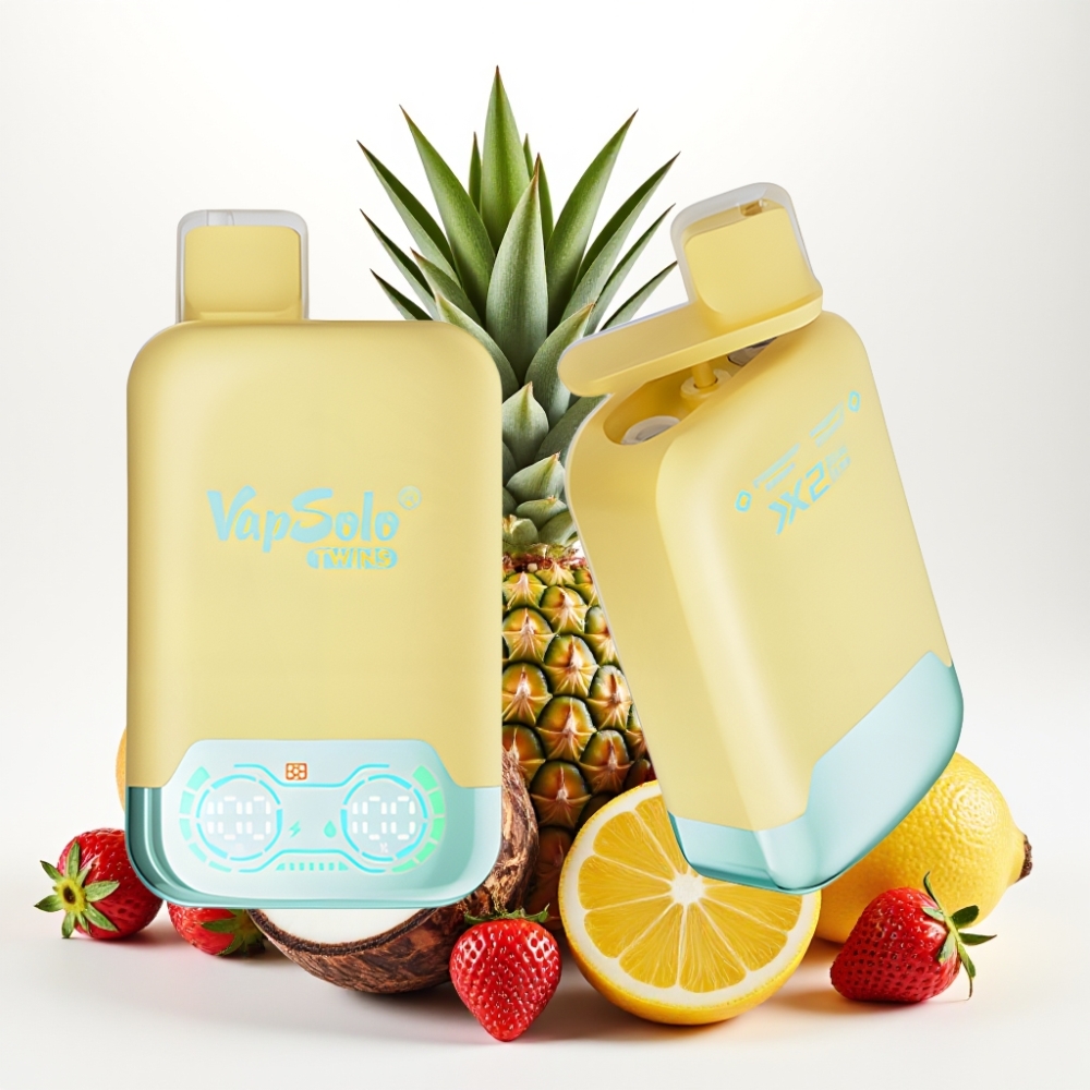 Vapsolo Twins 20000 Puffov E-tekočina - 40 ml Nikotinska moč - 20 mg/ml, 50 mg/ml Polnjenje - Type-C