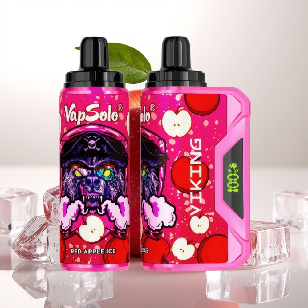 VapSolo VIKING 12000 Pufov Enkratna Vape z LED zaslonom in Type-C polnjenjem, 22ml e-tekočine, 20 mg/ml ali 50 mg/ml nikotina