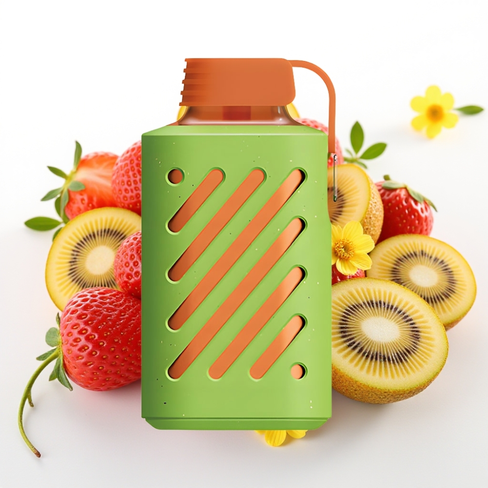VOZOL GEAR 10000 Enkratna E-cigareta z 30 Okusi, VAMT Mesh Coil in 20 ml E-tekočine Jagoda-kivi