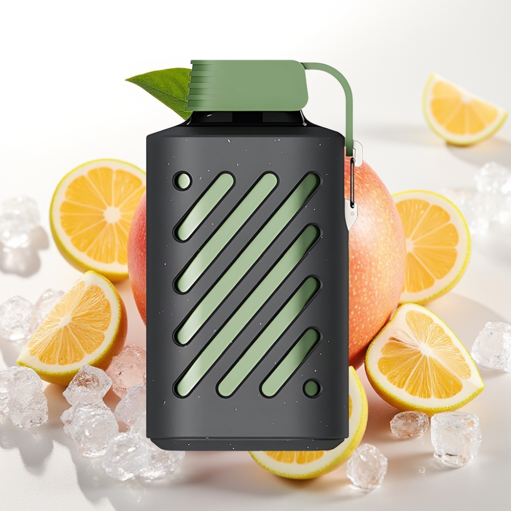 VOZOL GEAR 10000 Enkratna E-cigareta z 30 Okusi, VAMT Mesh Coil in 20 ml E-tekočine Kislo jabolko led