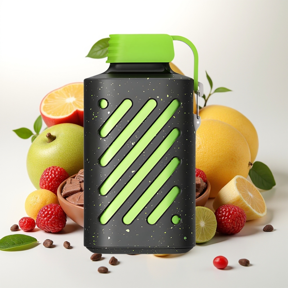 VOZOL GEAR 10000 Enkratna Vape z 30 Okusi, 20 ml E-tekočine, VAMT Mesh Coil in 65% PCR Materiali Čokoladna krema Matcha