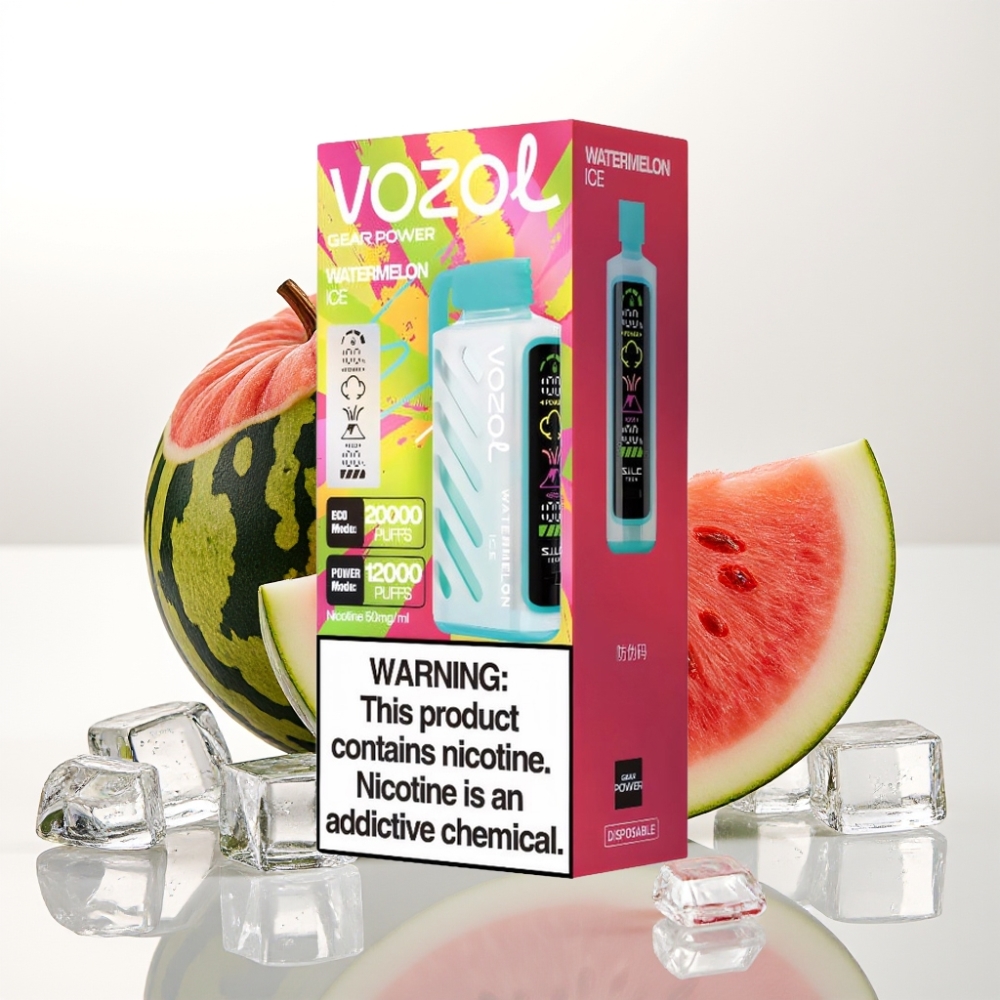 VOZOL Gear Power 20000 Puffs s S.i.L.C. Tech, Dual Mesh Coil, 20mL prednapolnjena tekočina, 5% nikotina