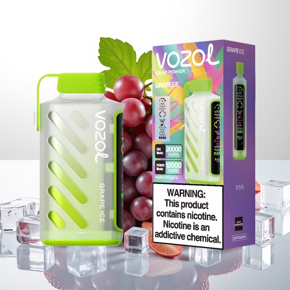 VOZOL Gear Power 20000 Puffs s S.i.L.C. Tech, Dual Mesh Coil, 20mL prednapolnjene tekočine, 5%(50mg) nikotina