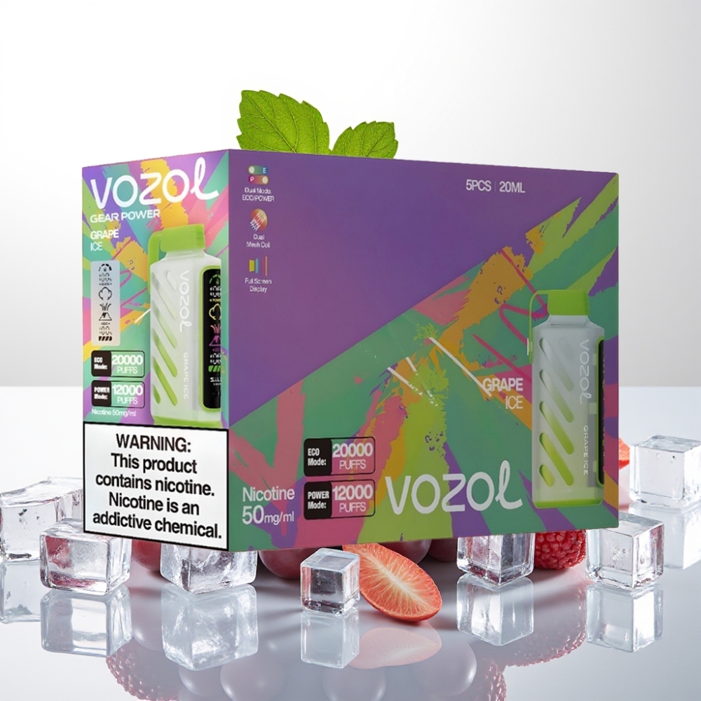 VOZOL Gear Power 20000 Puffs s S.i.L.C. Tech, Dual Mesh Coil, 20mL prednapolnjene tekočine, 5%(50mg) nikotina