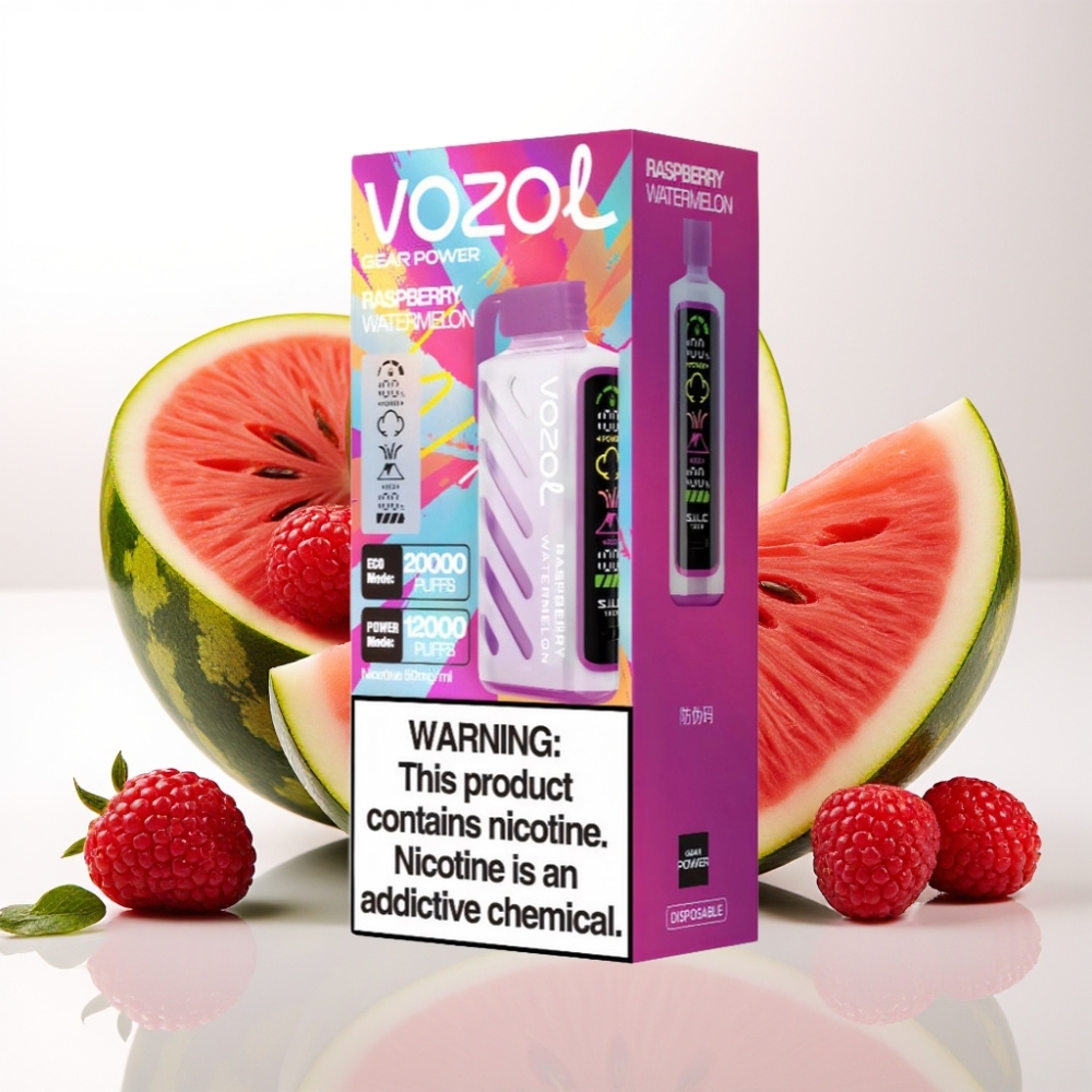VOZOL Gear Power 20000 Puffs s tehnologijo S.i.L.C. Tech, 20mL e-tekočine, 5% nikotina in dvojno mrežno tuljavo
