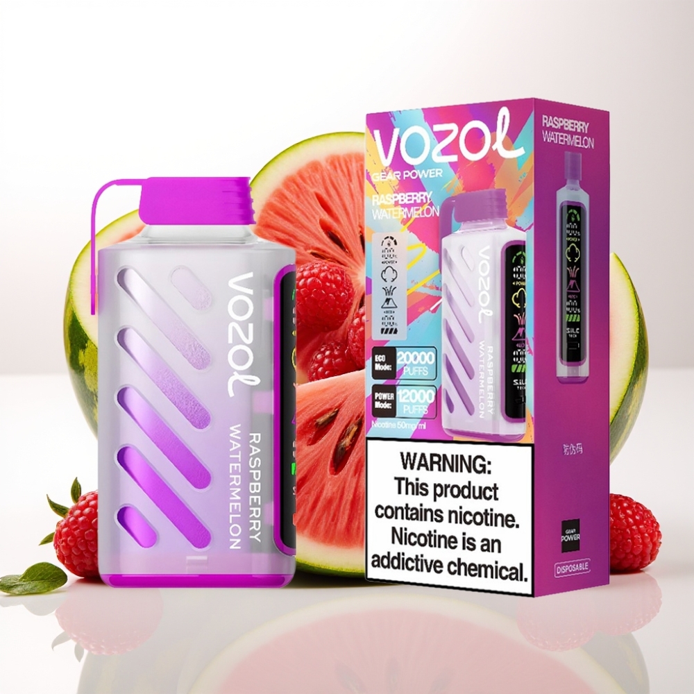 VOZOL Gear Power 20000 Puffs s tehnologijo S.i.L.C. Tech, 20mL e-tekočine, 5% nikotina in dvojno mrežno tuljavo