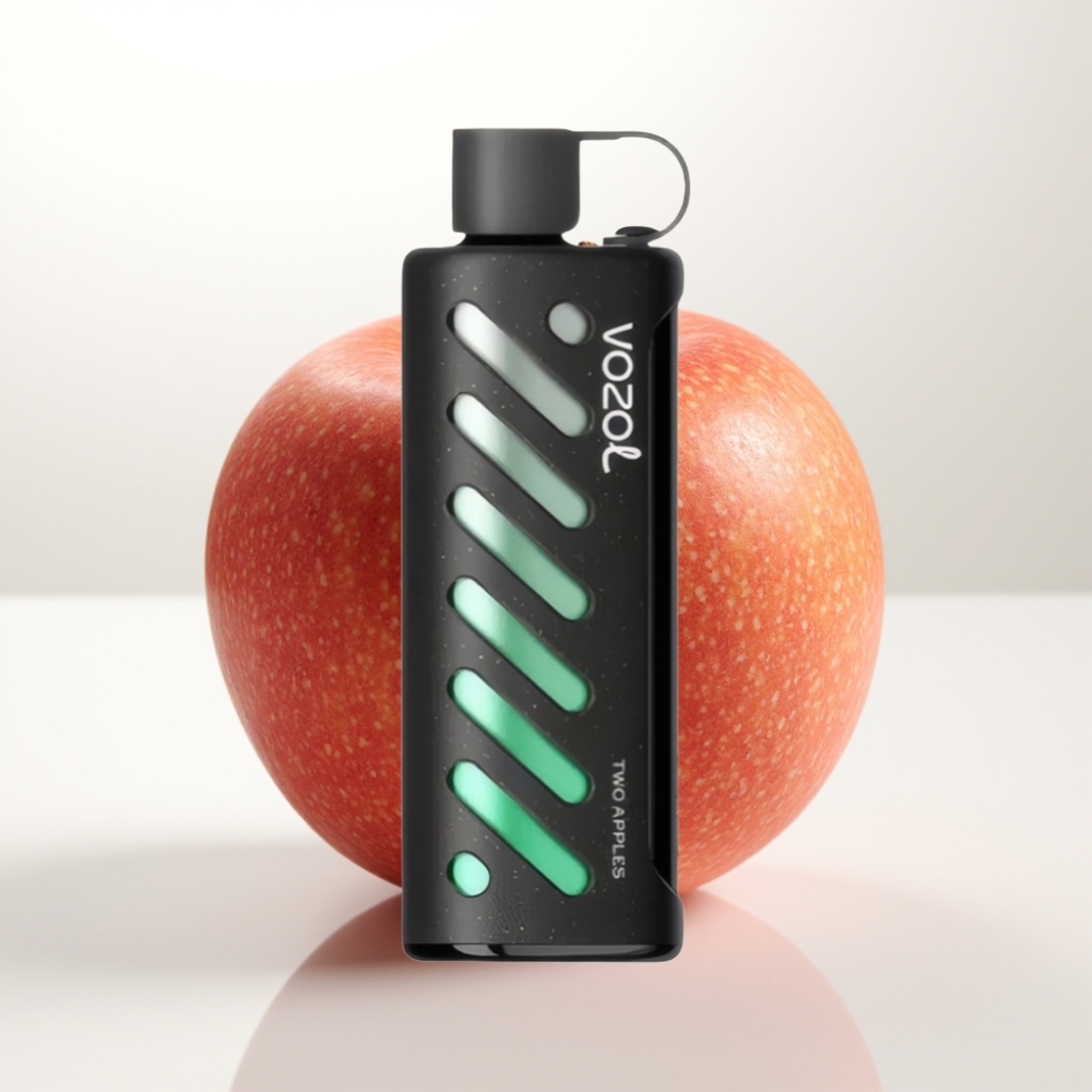 VOZOL Gear Shisha 25000 Puffov 30 Okusnih Arom S.i.L.C Tech Dvojni Mesh Dvojni Načini 1000mAh Baterija 5mg/ml Nikotina Dve jabolki