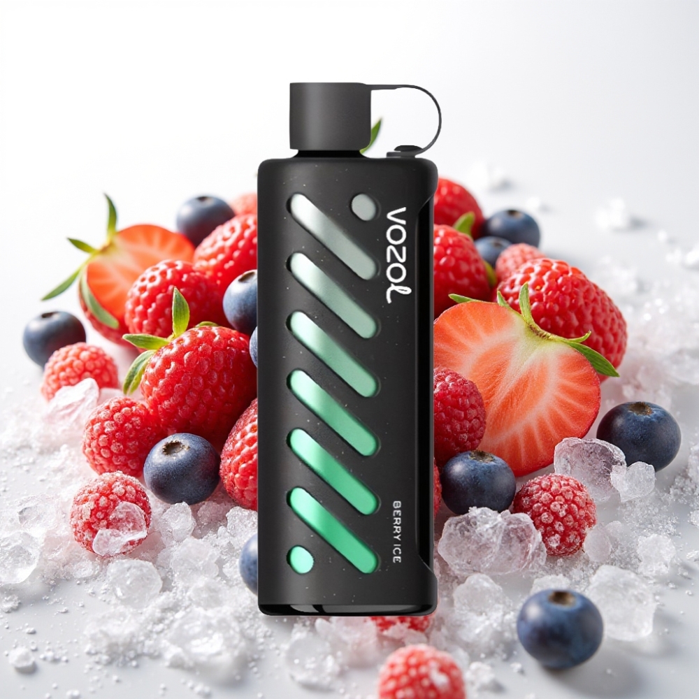 VOZOL Gear Shisha 25000 Puffov Okusi - 30 okusnih okusov Pametni čip - S.i.L.C Tech Načini - Dvojni Mesh Dvojni Načini Baterija - 1000mAh Nikotin - 5mg/ml Jagodni led