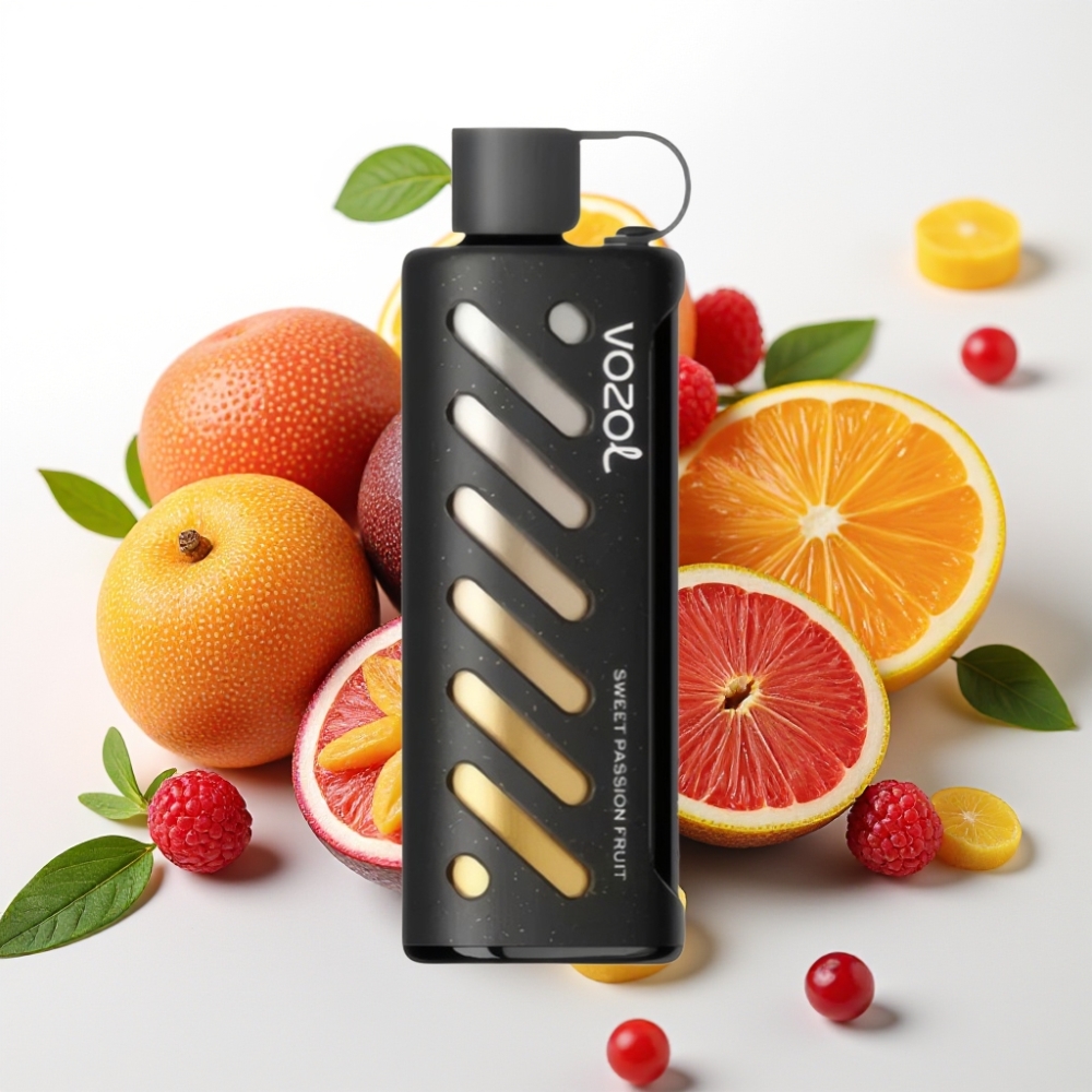 VOZOL Gear Shisha 25000 Puffov Okusi - 30 okusnih okusov Pametni čip - S.i.L.C Tech Načini - Dvojni Mesh Dvojni Načini Baterija - 1000mAh Nikotin - 5mg/ml Sladka pasijonka