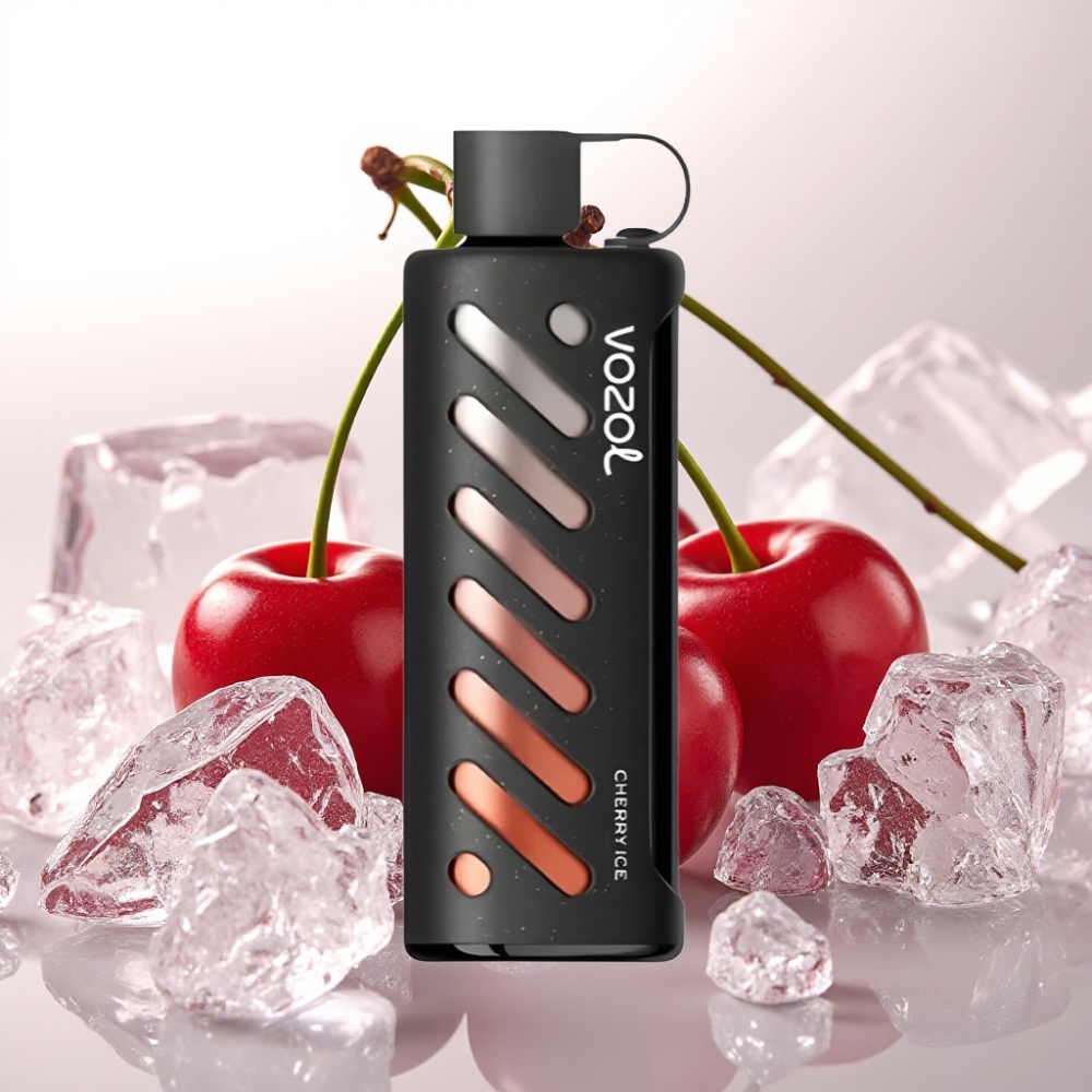 VOZOL Gear Shisha 25000 Puffov Okusi - 30 okusov Pametni čip - S.i.L.C Tech Načini - Dvojni Mesh Dvojni Načini Baterija - 1000mAh Nikotin - 5mg/ml Češnjev led
