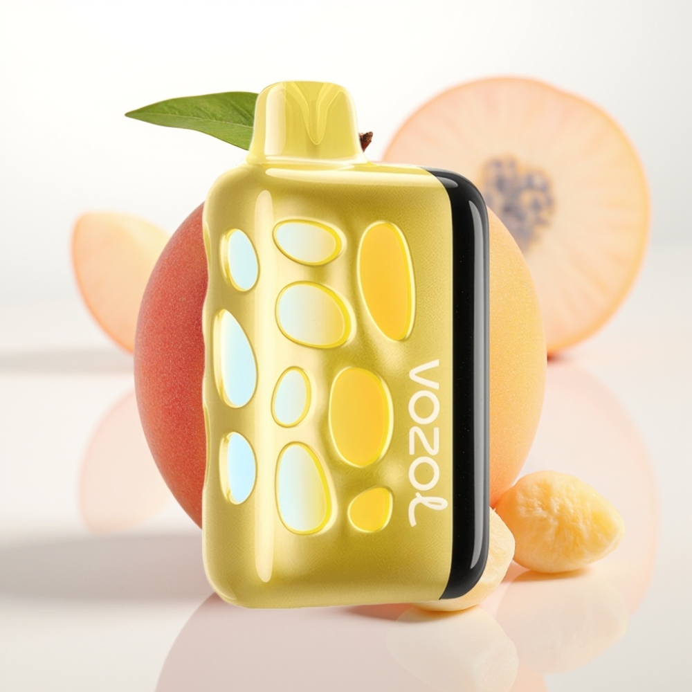 VOZOL RAVE 40000 Dispozabilni Vape z Vibrant Glow Design in Beat-Synced Party Mode Mango breskev
