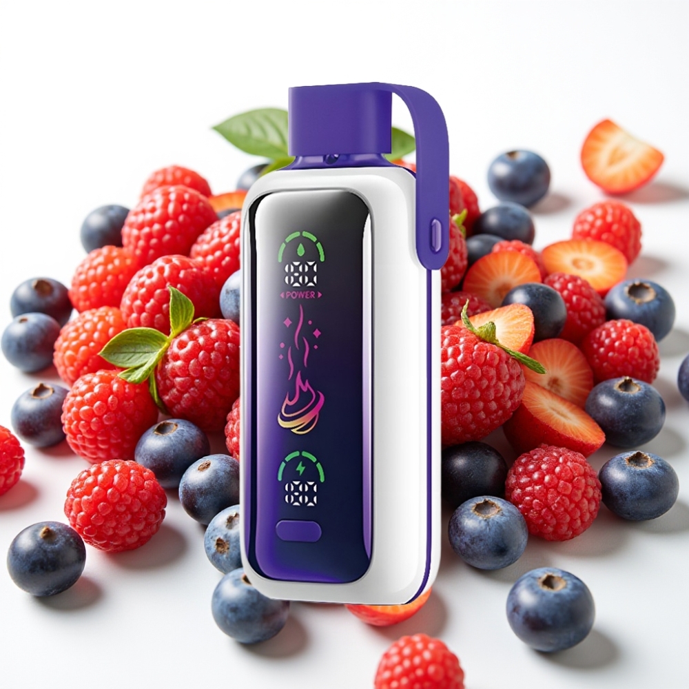 VOZOL Star 20000 Puffs z 2,2" HD zrcalnim zaslonom, dvojnim mesh načinom in 650mAh baterijo Mešano jagodičevje