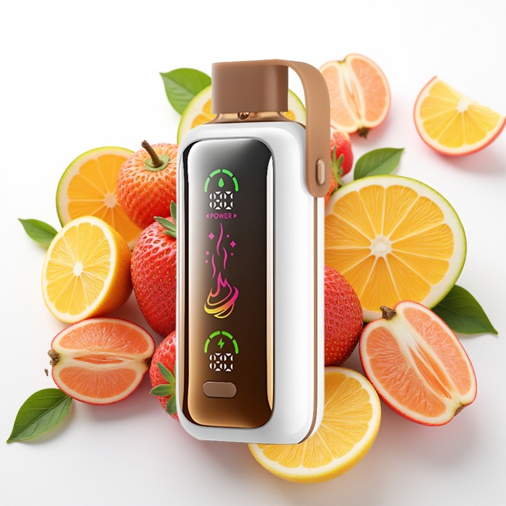 VOZOL Star 20000 Puffs z 2,2" HD zrcalnim zaslonom, dvojno mrežo, 650mAh baterijo in nikotinom 0mg/ml, 20mg/ml, 50mg/ml Zmajeva jagoda