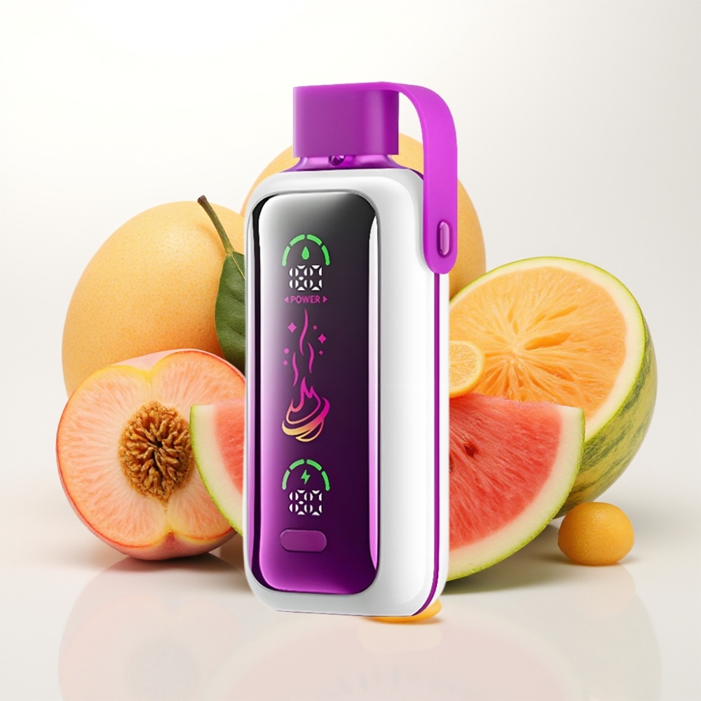 VOZOL Star 20000 Puffs z 2,2" HD zrcalnim zaslonom, dvojno mrežo in 650mAh baterijo Breskve mango lubenica