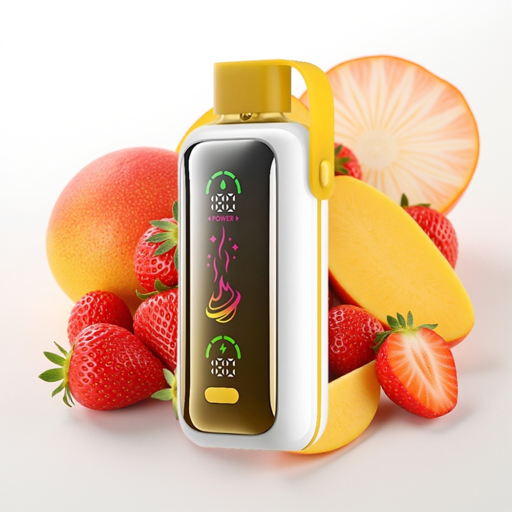VOZOL Star 20000 Puffs z 2,2" HD zrcalnim zaslonom, dvojno mrežo in 650mAh baterijo Jagoda mango