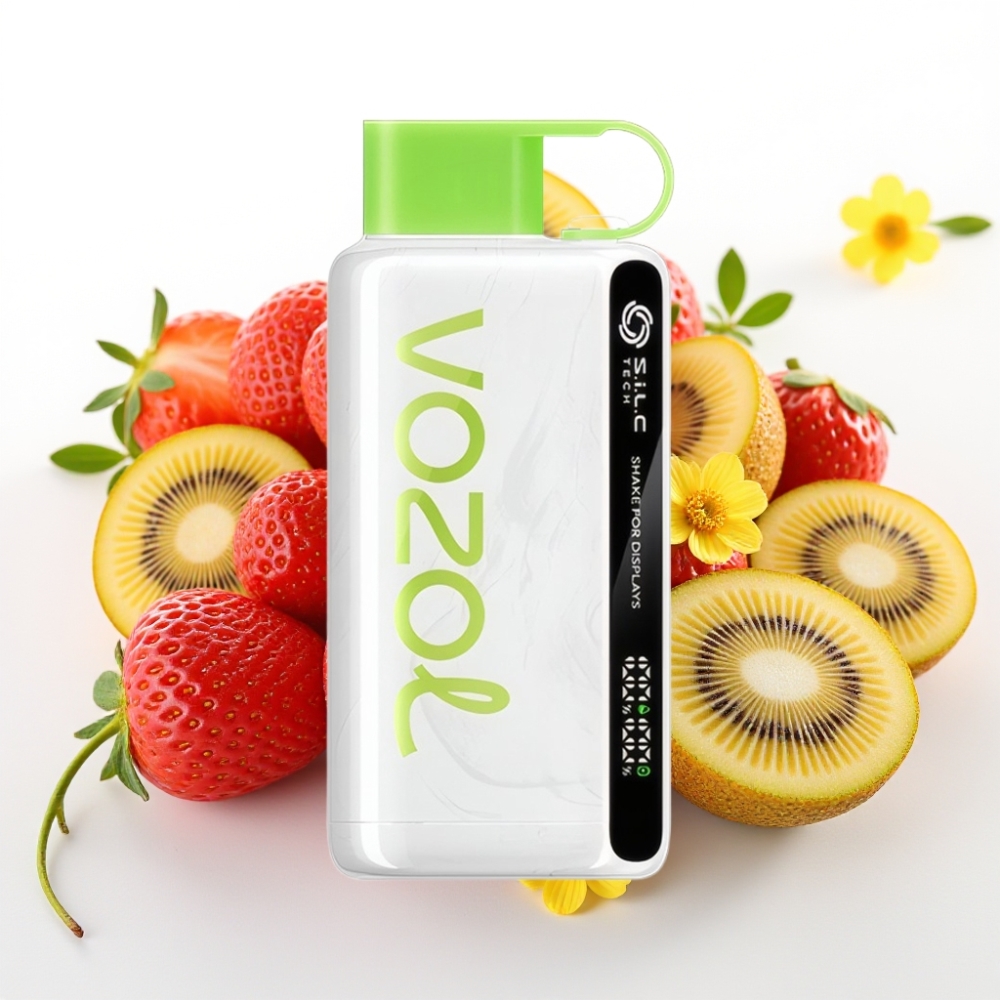 VOZOL STAR 9000/12000 Enkratna Vape s S.i.L.C TECH, 30% Hitrejšim Polnjenjem in 650mAh Baterijo Jagoda kivi