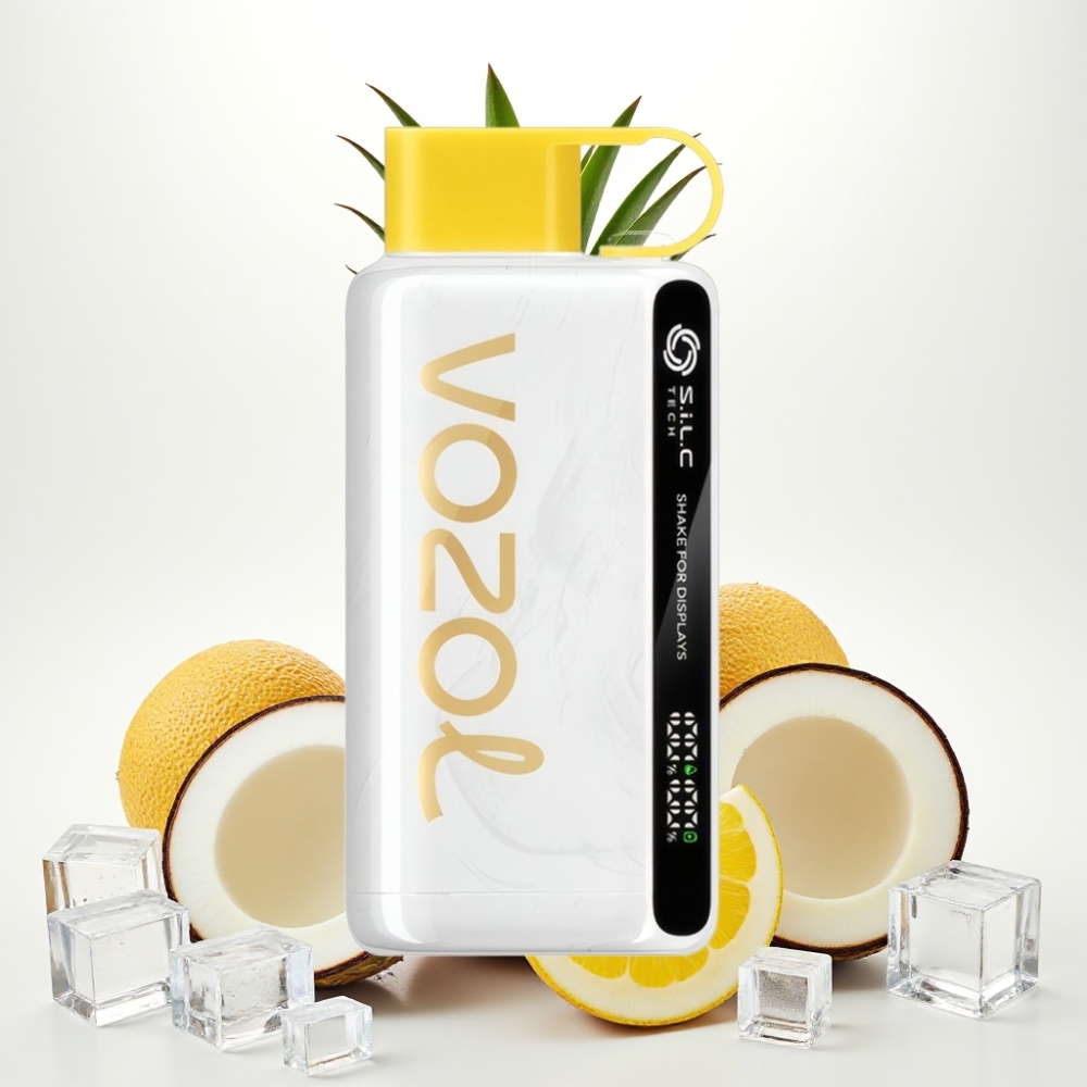 VOZOL STAR 9000/12000 Enkratna Vape s S.i.L.C TECH, Zaščito Ustnika, Hitrejšim Polnjenjem in Reciklirano Plastiko Ananasov kokosov led