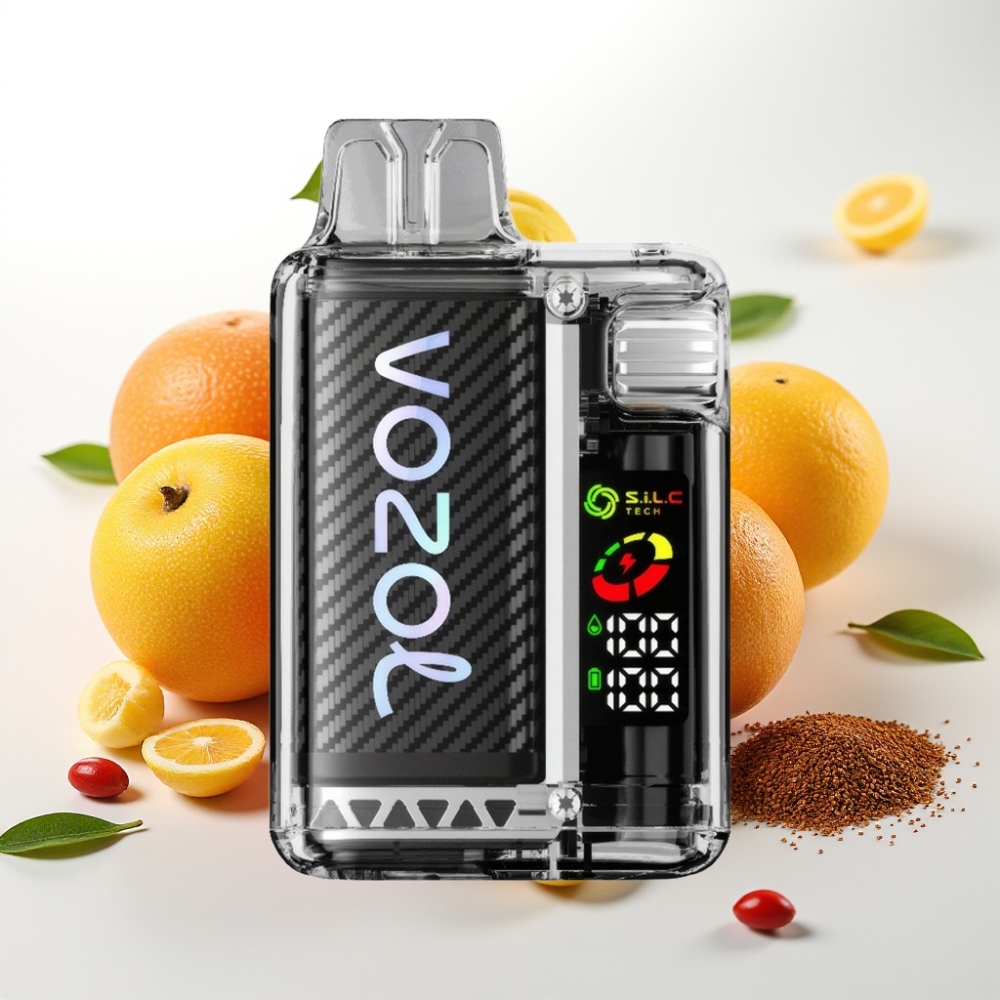 VOZOL Vista 20000 Puffov Ponovno polnljiva baterija - 650mAh Moč nikotina - 2% Zaslon - OLED Ovojnica - S.i.L.C Tech Dual Mesh Coil Material - 65% PCR (Ekol