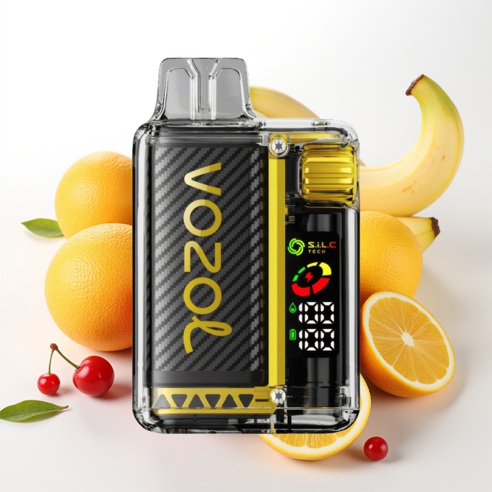 VOZOL Vista 20000 Puffov Ponovno polnljiva baterija - 650mAh Nikotinska moč - 2% OLED zaslon S.i.L.C Tech Dual Mesh Coil 65% PCR (Ekološko prijazna reciklirana plastika)
