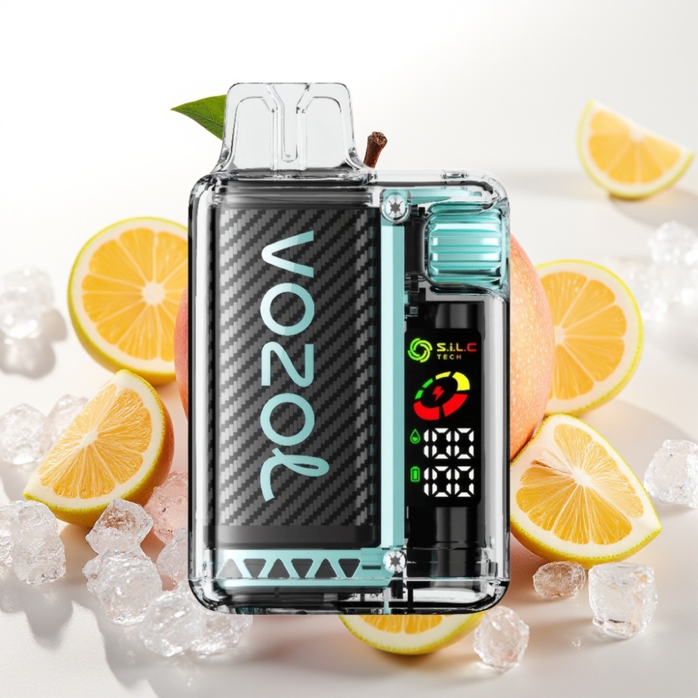 VOZOL Vista 20000 Puffov Ponovno polnljiva baterija - 650mAh Nikotinska moč - 2% Obrazec - OLED zaslon Ovojnica - S.i.L.C Tech Dual Mesh Coil