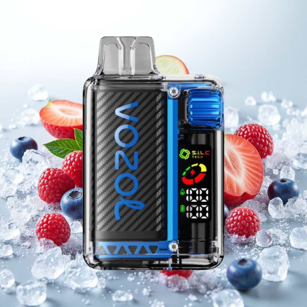 VOZOL Vista 20000 Puffs Ponovno polnljiva baterija - 650mAh Nikotinska moč - 2% Parni udorji - 20.000 Ekran - OLED Ovojnica - S.i.L.C Tech Dual Mesh Coil