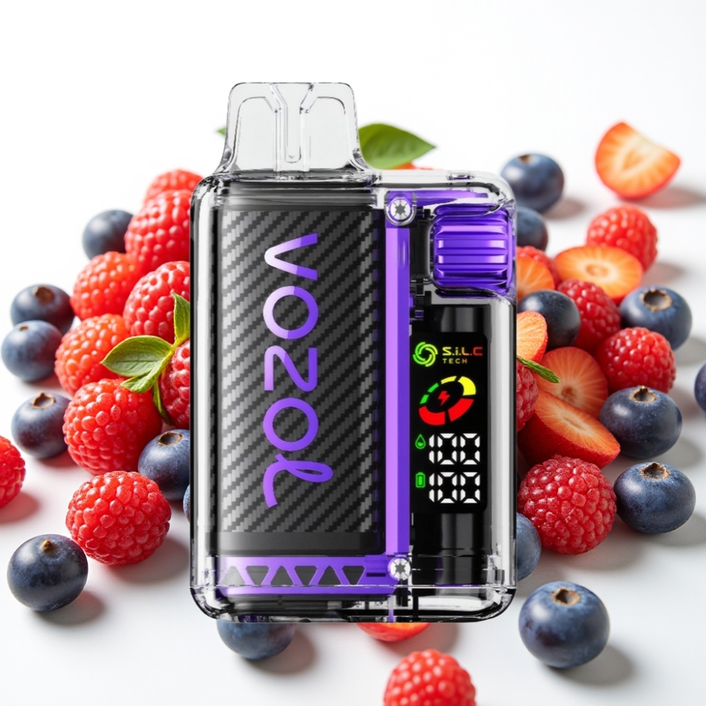 VOZOL Vista 20.000 Pufov OLED Ekran, 650mAh Baterija, 2% Nikotina, S.i.L.C Tech Dual Mesh Coil, 6-Nivojsko Prilagajanje Moči