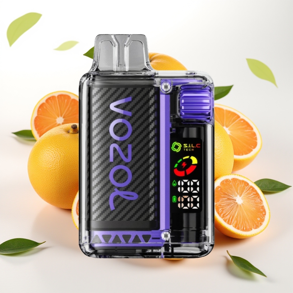 VOZOL Vista 20.000 Pufov, OLED Ekran, 6-nivojski Watt Izhod, 650mAh Baterija, 2% Nikotina, S.i.L.C Tech Dual Mesh Coil, 65% PCR Material
