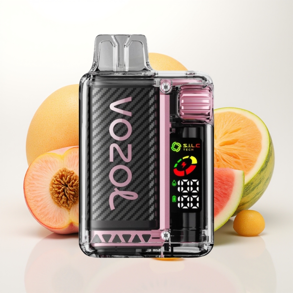 VOZOL Vista 20.000 Pufov S.i.L.C Tech Dual Mesh Coil, OLED Zaslon, 6-stopenjska Nastavitev Moči, 650mAh Baterija, 65% PCR Ekološki Material