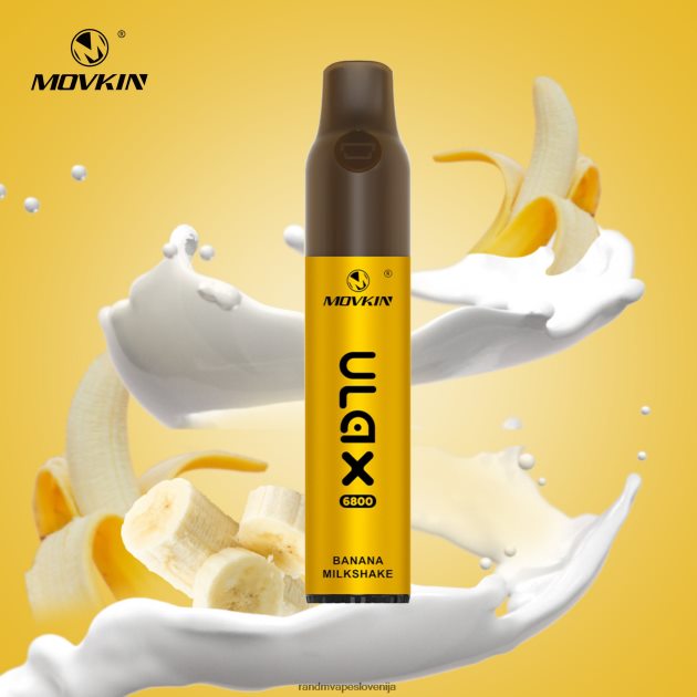 RandM Movkin Ulax 6800 (keramična tuljava) naprava za vape pod za enkratno uporabo bananin milkshake 2D84FN65 RandM Tornado Company