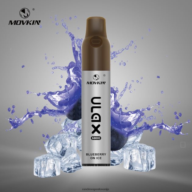 RandM Movkin Ulax 6800 (keramična tuljava) naprava za vape pod za enkratno uporabo borovnica na ledu 2D84FN59 RandM Tornado Best Flavour