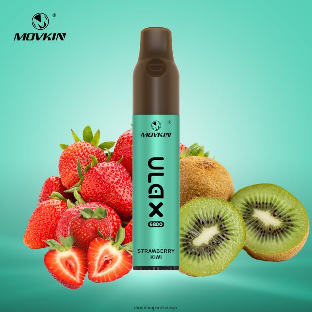 RandM Movkin Ulax 6800 (keramična tuljava) naprava za vape pod za enkratno uporabo jagodni kivi 2D84FN66 RandM Vape Sale