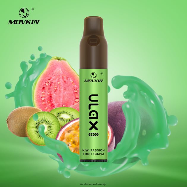 RandM Movkin Ulax 6800 (keramična tuljava) naprava za vape pod za enkratno uporabo kivi pasijonka guava 2D84FN71 RandM Vape Slovenija