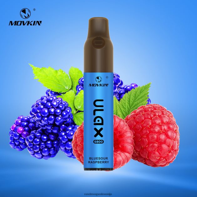 RandM Movkin Ulax 6800 (keramična tuljava) naprava za vape pod za enkratno uporabo modrokisla malina 2D84FN68 RandM Tornado Disposable