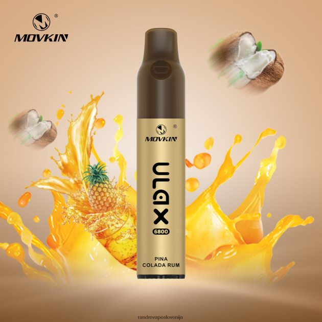 RandM Movkin Ulax 6800 (keramična tuljava) naprava za vape pod za enkratno uporabo pina colada rum 2D84FN63 RandM Vape EU