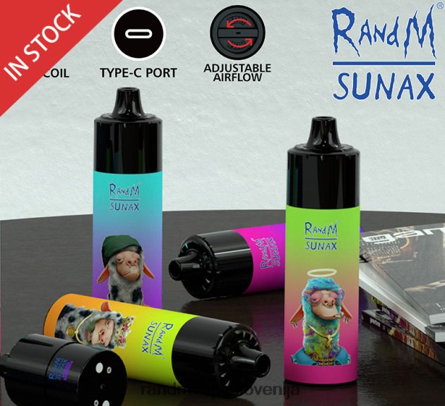 RandM Sunax 21000 zamenljiva naprava za nadzor pretoka zraka 1 kos gumijasti medvedek 2D84FN268 RandM Tornado Disposable