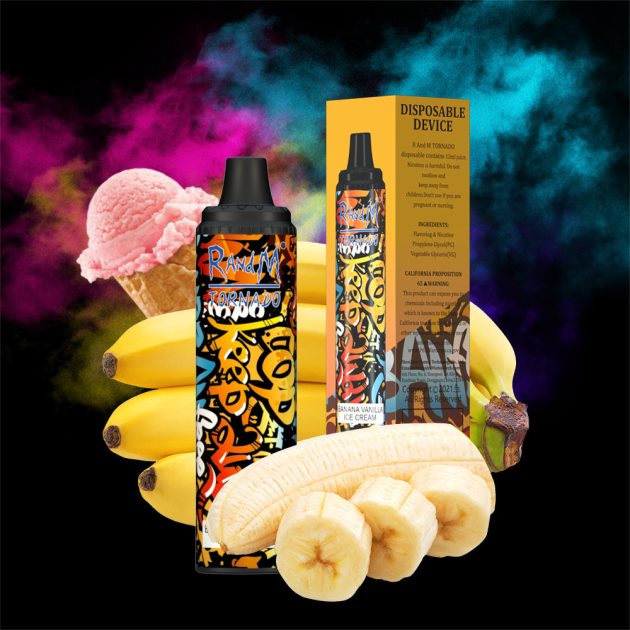 RandM Tornado 6000 naprava za nadzor pretoka zraka 1 kos bananin vanilijev sladoled 2D84FN297 RandM Shop Discount