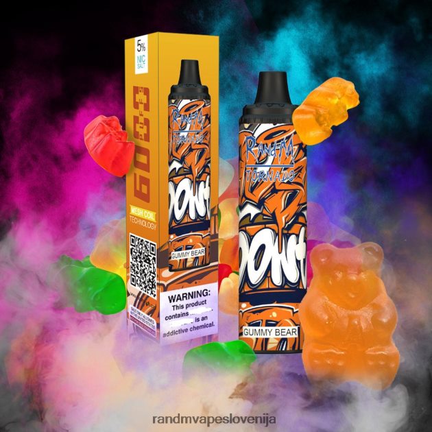 RandM Tornado 6000 naprava za nadzor pretoka zraka 1 kos bujni led 2D84FN290 Fumot RandM Vape